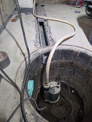 The TrenchDrain Connected to the Sump Pump