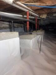 Preventing Condensation by Wrapping the Piers