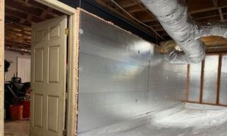 SilverGLo Insulation Panels on the Walls
