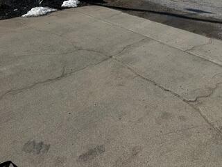 Repaired Cracks In Driveway