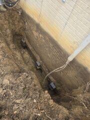 Helical piers installed