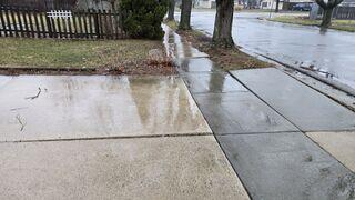Driveway Before Lifting and Leveling