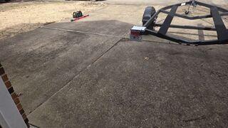 Driveway Before Lifting and Leveling