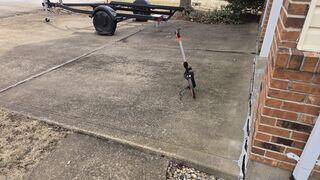 Driveway Before Leveling