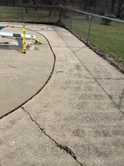 Cracked Concrete Surrounding Pool