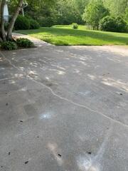 Leveled and Sealed Driveway