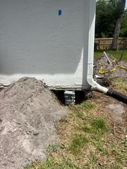 Complete Helical Pier Installation