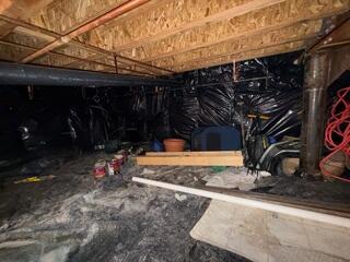 Damp, Musty Crawl Space