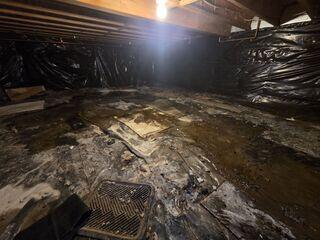 Damp, Moldy Crawl Space