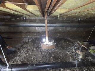 Beginning to prep the installation area