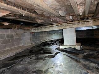 Wet Crawl Space in Winchester, KY