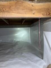 The CleanSpace Liner Features a Bright White Finish to Help You Your Crawl Space is Clean and Dry