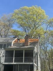 Roof Deck Prep Around the Chimney