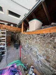 Fieldstone Foundation Wall Repair in North Billerica, MA