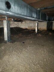 Crawl space jack installation