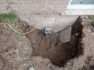 Piers capped off