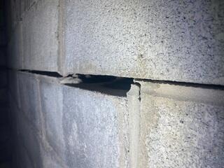Large Gaps in Foundation Wall