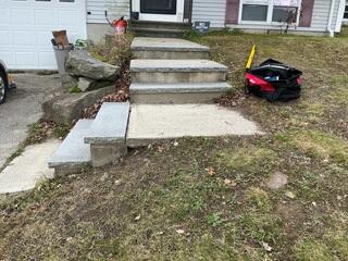 Uneven Concrete Stair Repair in Worcester, MA