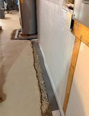 WaterGuard and TrenchDrain install