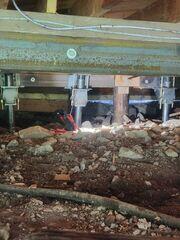 Close-Up of SmartJack Crawl Space Stabilization System