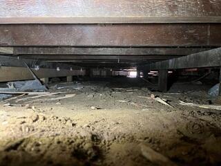 Completed SmartJack Crawl Space Stabilization System