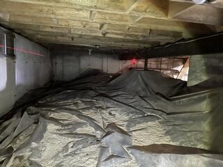 Damp Crawl Space