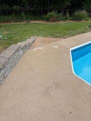 Pool Concrete After Lifting