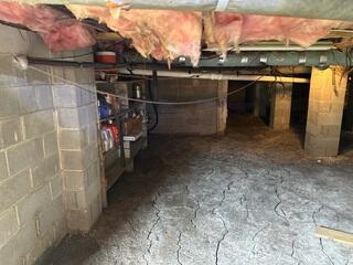 Cracked Dirt Crawl Space Floor