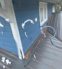 Injection Foam with Wood Siding