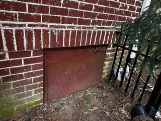 Existing Crawl Space Door