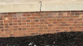 Foundation and Concrete Porch Crack Due to Settling