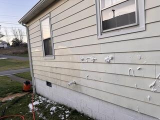 Aluminum exterior wall insulation