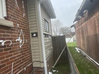 Brick Exterior walls