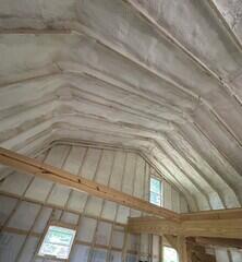Roof deck Sprayfoam