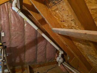 Fan in attic