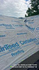 Roofing removed