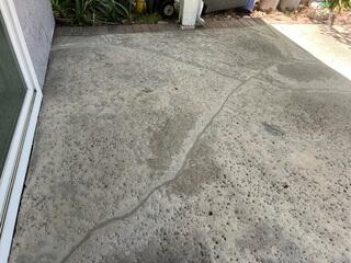 Patio Crack Repair Completed