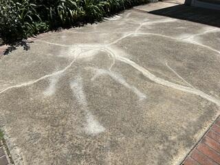 Patio Concrete Restored After Repair