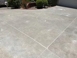 Driveway Crack Repair Completed