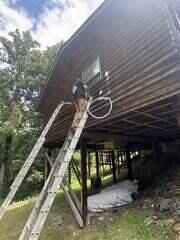 Injection Foam with Wood Exterior Walls