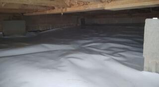 An encapsulated, clean crawl space