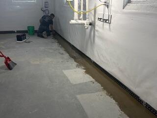 Re-Concreting the Floors After Installation