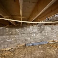 Staining Along Concrete Block Walls