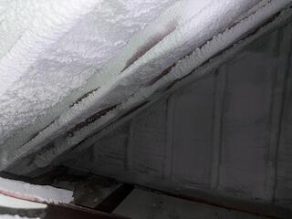 Spray Foamed Side attic in Endicott, NY