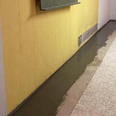 Interior Drainage System in Place