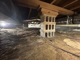 Removing Debris from the Crawl Space
