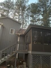 Gutter downspout placement was incorrect
