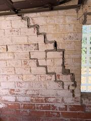 Stair-Well Cracks in Garage Wall