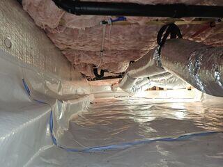 A completed crawl space encapsulation!