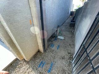 Foundation Pier Locations Marked for Installation
